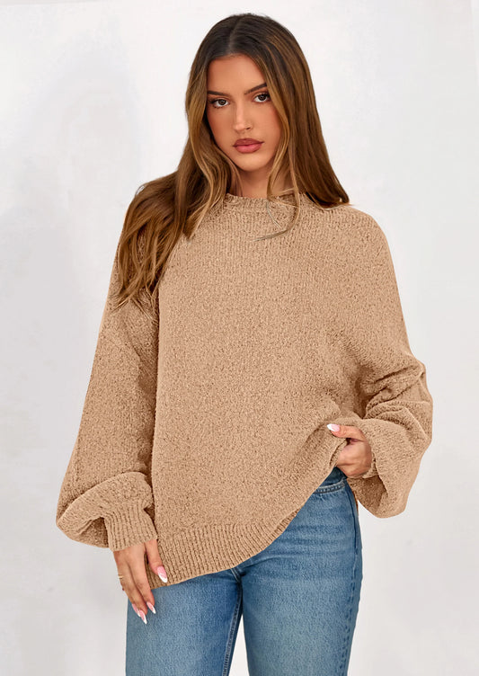 Sweaters for Women Fall Chunky Knit Long Sleeve Crew Neck Oversized Pullover Tops Winter Fashion Clothing