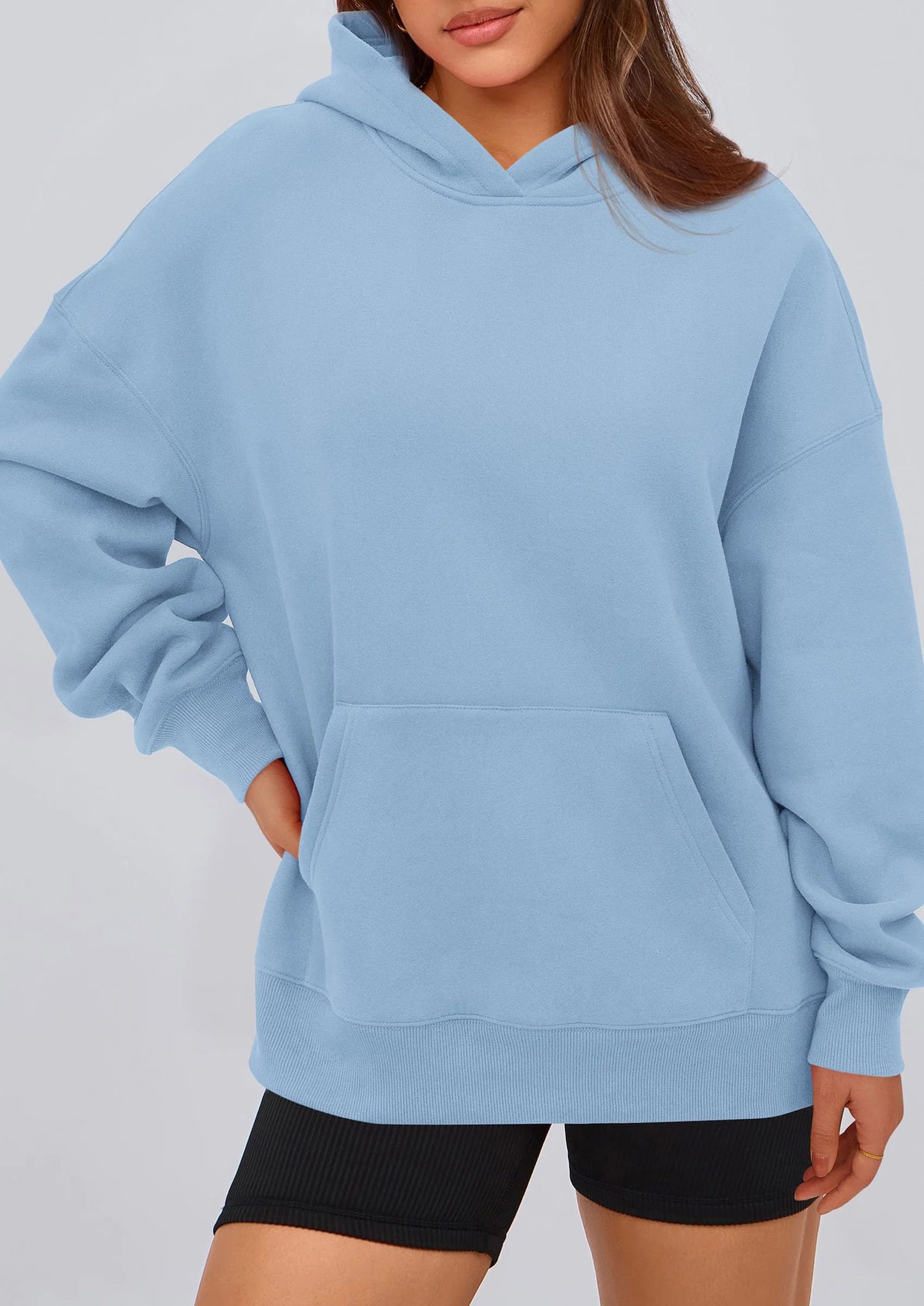 Womens Oversized Hoodies Fleece Hooded Sweatshirts Long Sleeve Pullover Tops Fall Outfits Winter Clothes