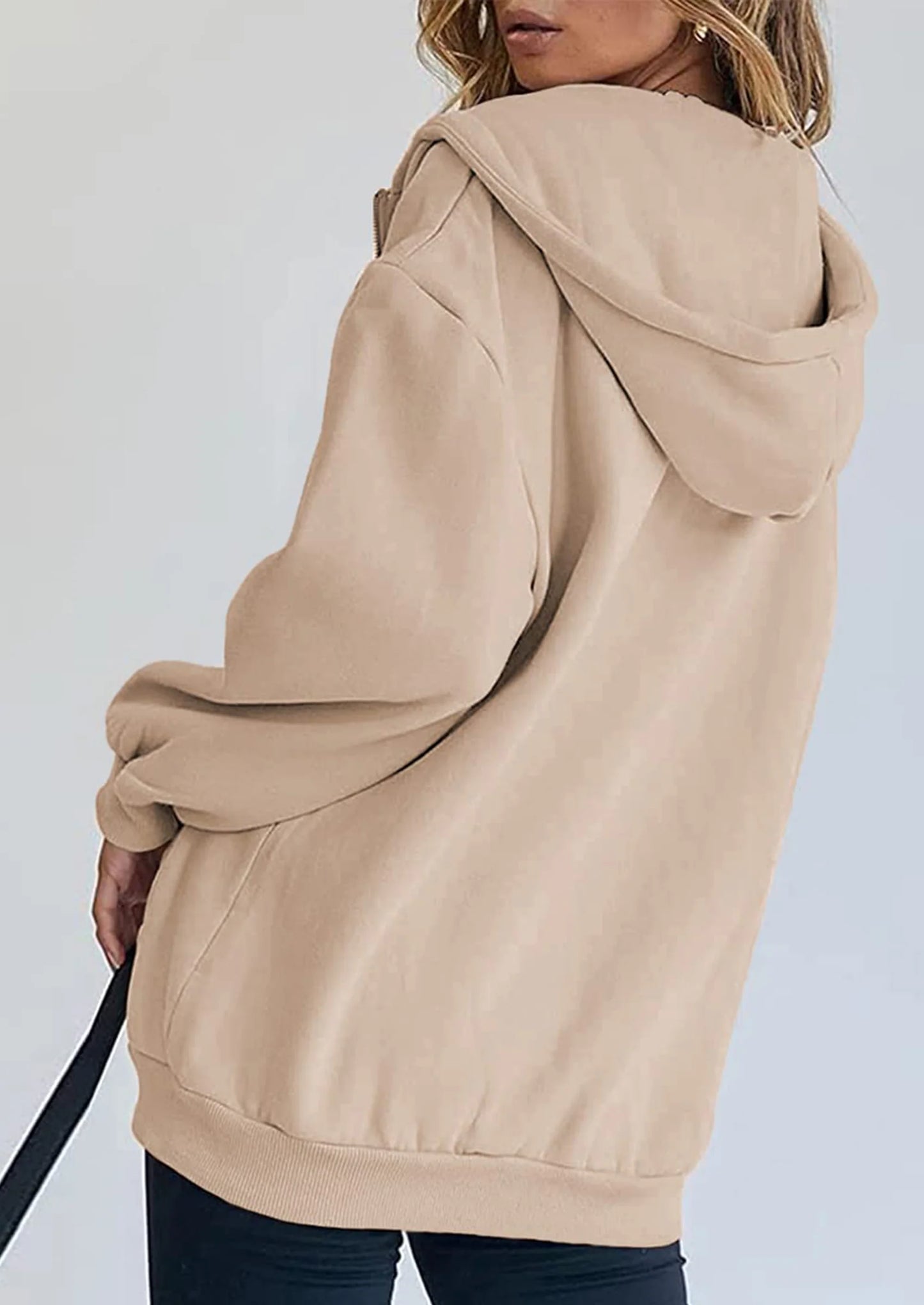 Women's Zip Up Y2K Hoodies Casual Long Sleeve Sweatshirts Fall Spring Track Jackets with Pockets