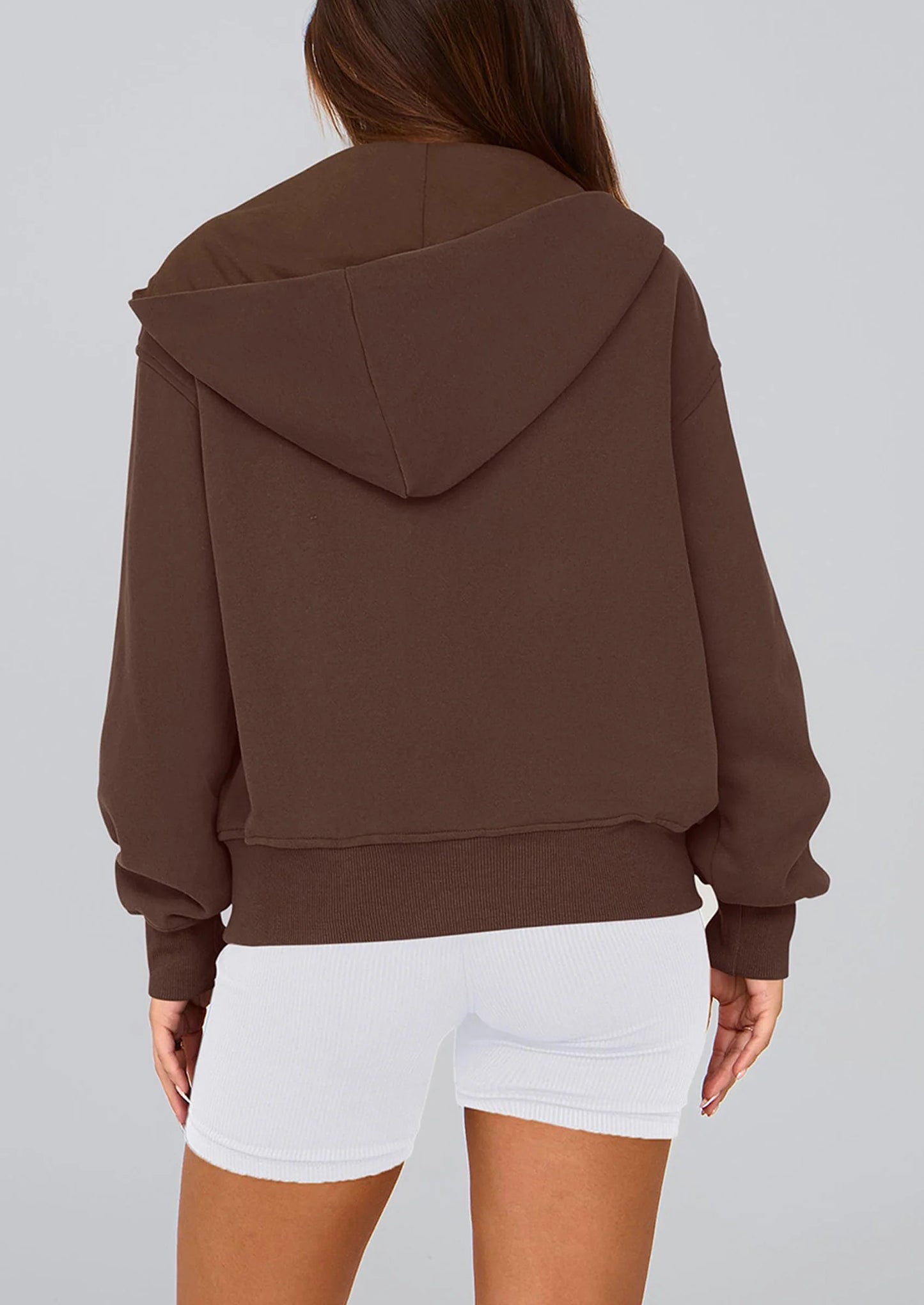 Hoodies For Women Sweatshirt Zip Up Hoodie Fall Fashion Trendy Long Sleeve Jackets Winter Clothing Outfits