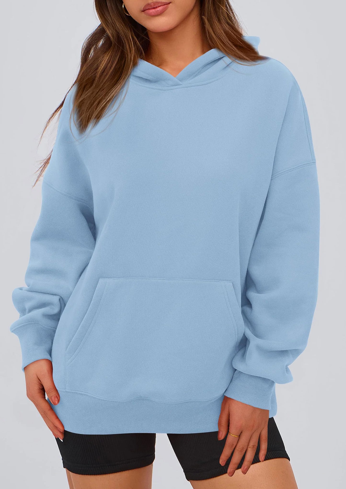 Womens Oversized Hoodies Fleece Hooded Sweatshirts Long Sleeve Pullover Tops Fall Outfits Winter Clothes